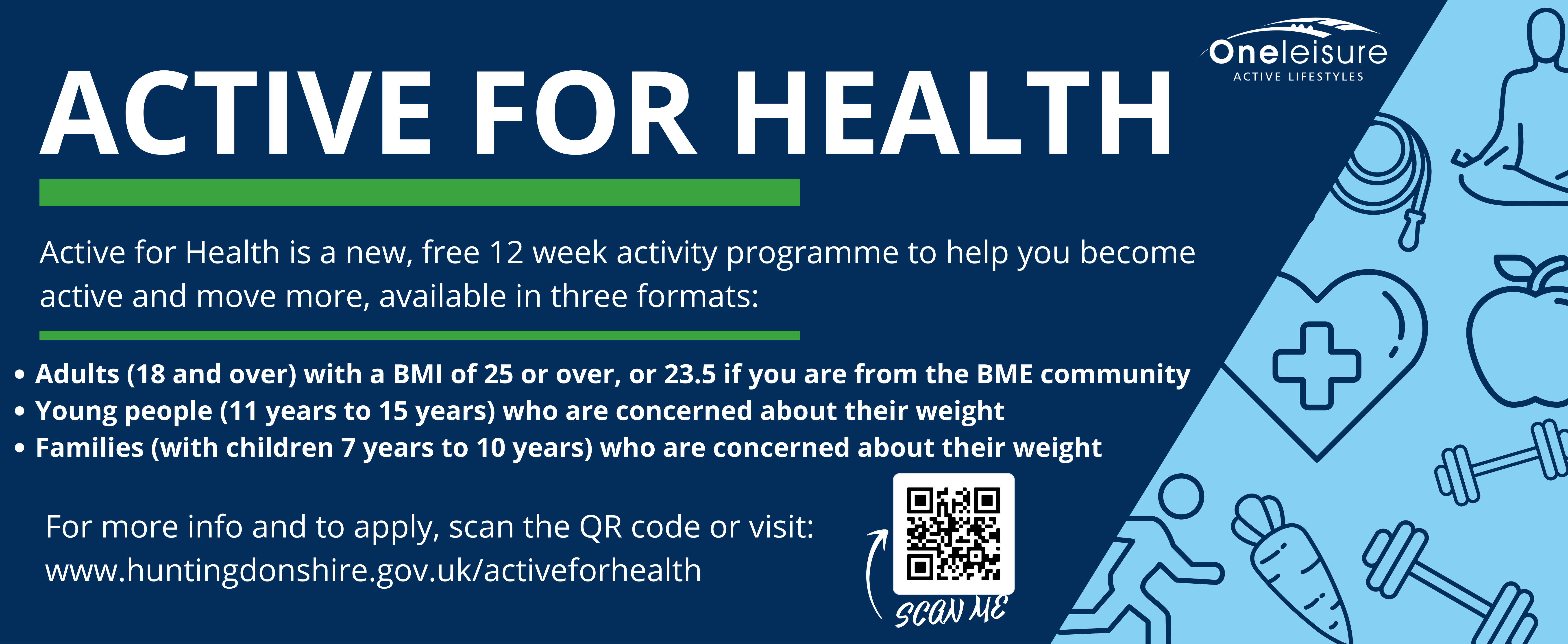 Active For Health Banner